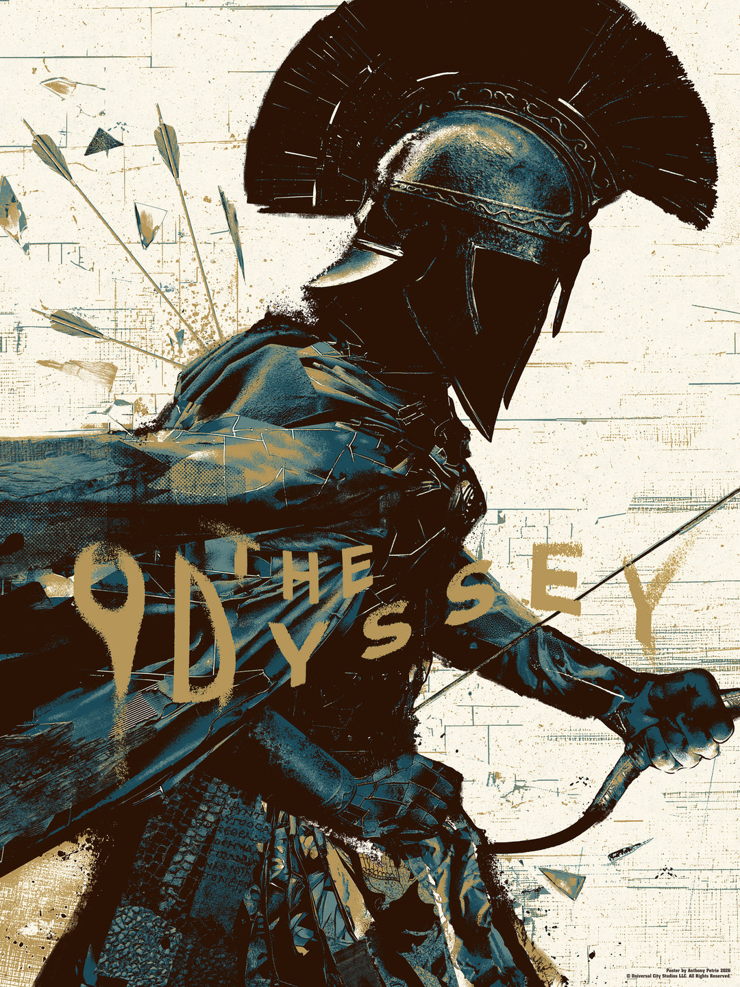 Anthony Petrie - Limited Screenprint (Blue + Gold Variant)